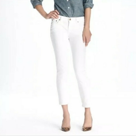 J. CREW Matchstick White Crop Jeans - Picture 1 of 8